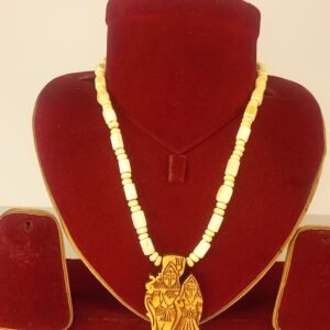 Radha Krishna Locket Tulsi Mala
